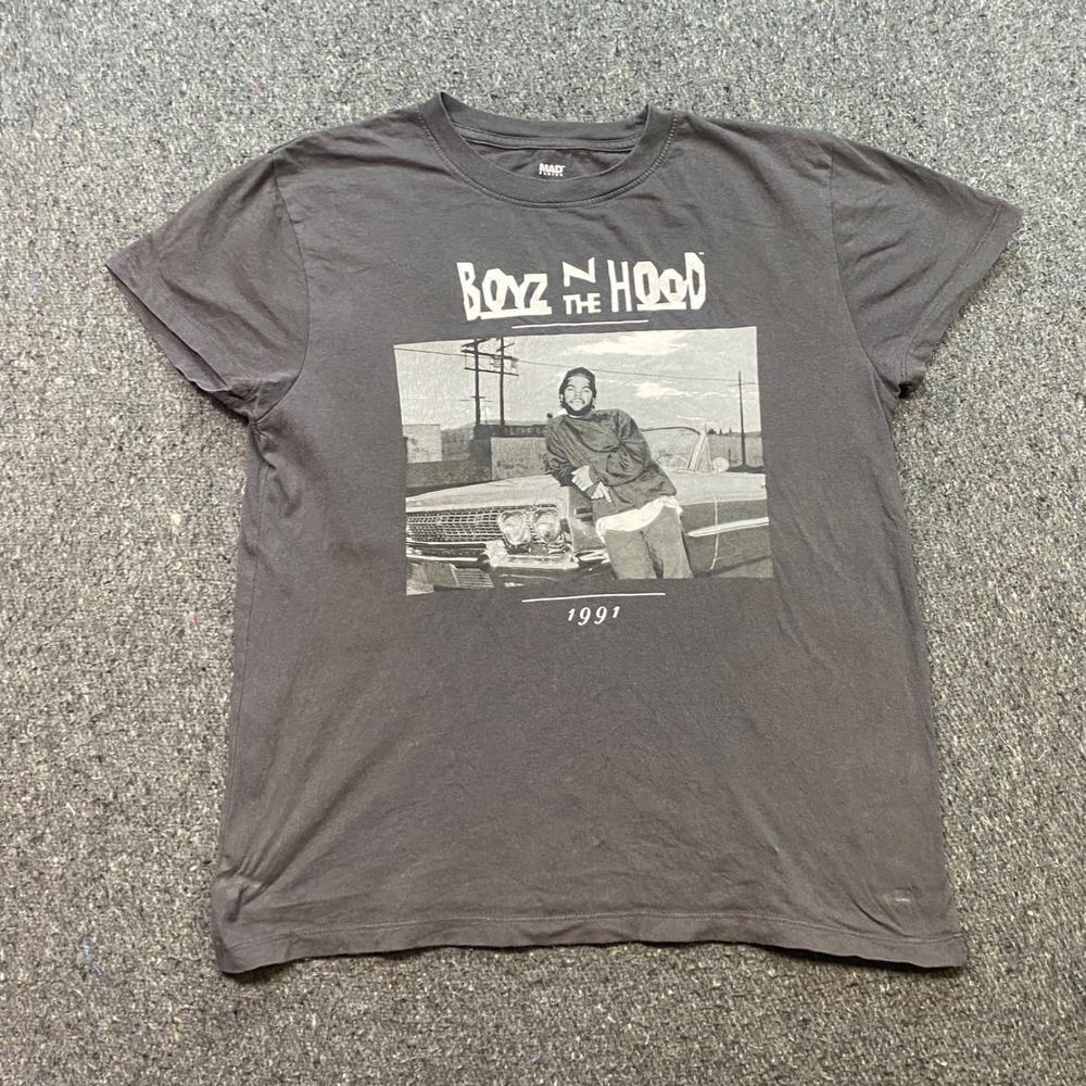 Mad Engine Boyz N The Hood TShirt Sz S Mens Gray Streetwear Ice Cube Graphic Top